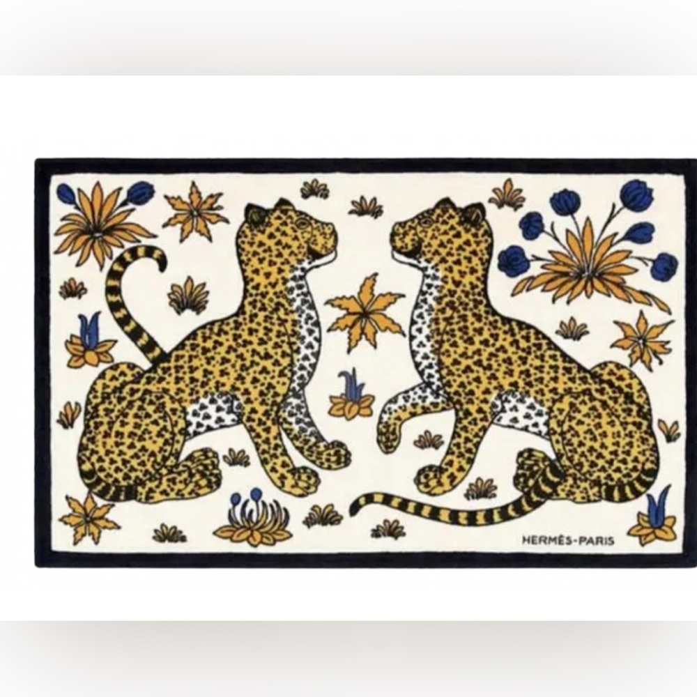 Hermes Leopards Beach Towel